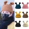 With Ears Cartoon Skullies Beanie Crochet Knit Cap Creative Winter Knitted Hat Unisex