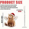 1/4 Christmas Angel Cat Pendant 2D Flat Acrylic Suitable for Car Home Festival Decoration Christmas Tree Pendant Christmas Gift
