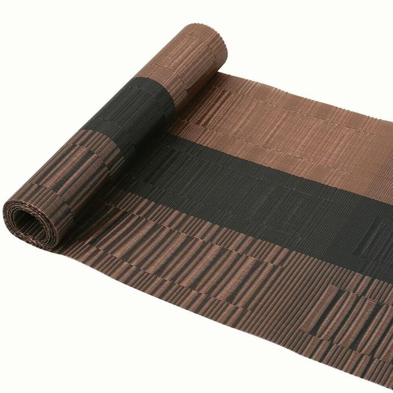 PVC Table Runner Bamboo Pattern Kitchen Tableware Non-Slip Washable 30x180cm