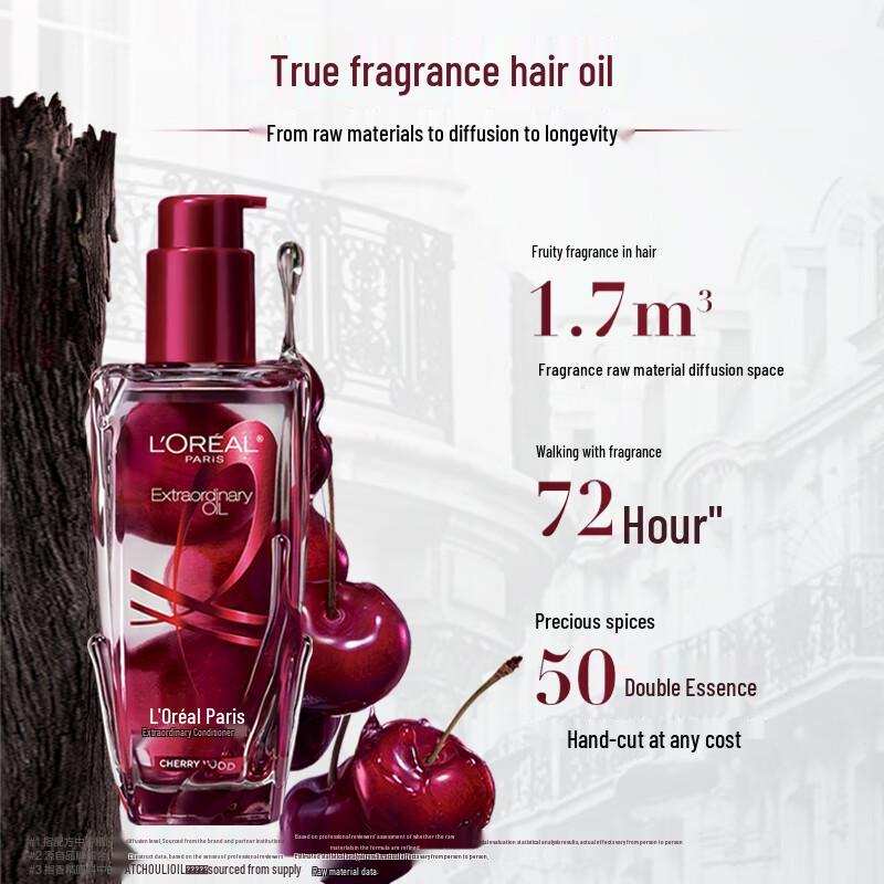 L Oreal Несмываемое масло для волос Вишня Лимитированная серия