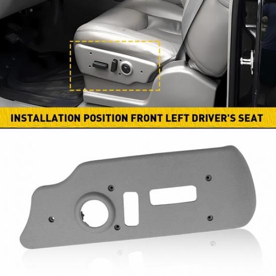 For 2003-2007 SILVERADO TAHOE POWER SEAT BEZEL DRIVER SWITCH GRAY GM # 88941682