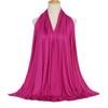 Ramadan Modal Cotton Jersey Hijabs For Woman Long Muslim Scarf Shawl Plain Soft Turban Tie Head Wraps For Women Islamic Clothing