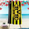 Borussia Dortmund Print Beach Towel, Large Soft Quick Dry Towel for Beach Camping Swimming