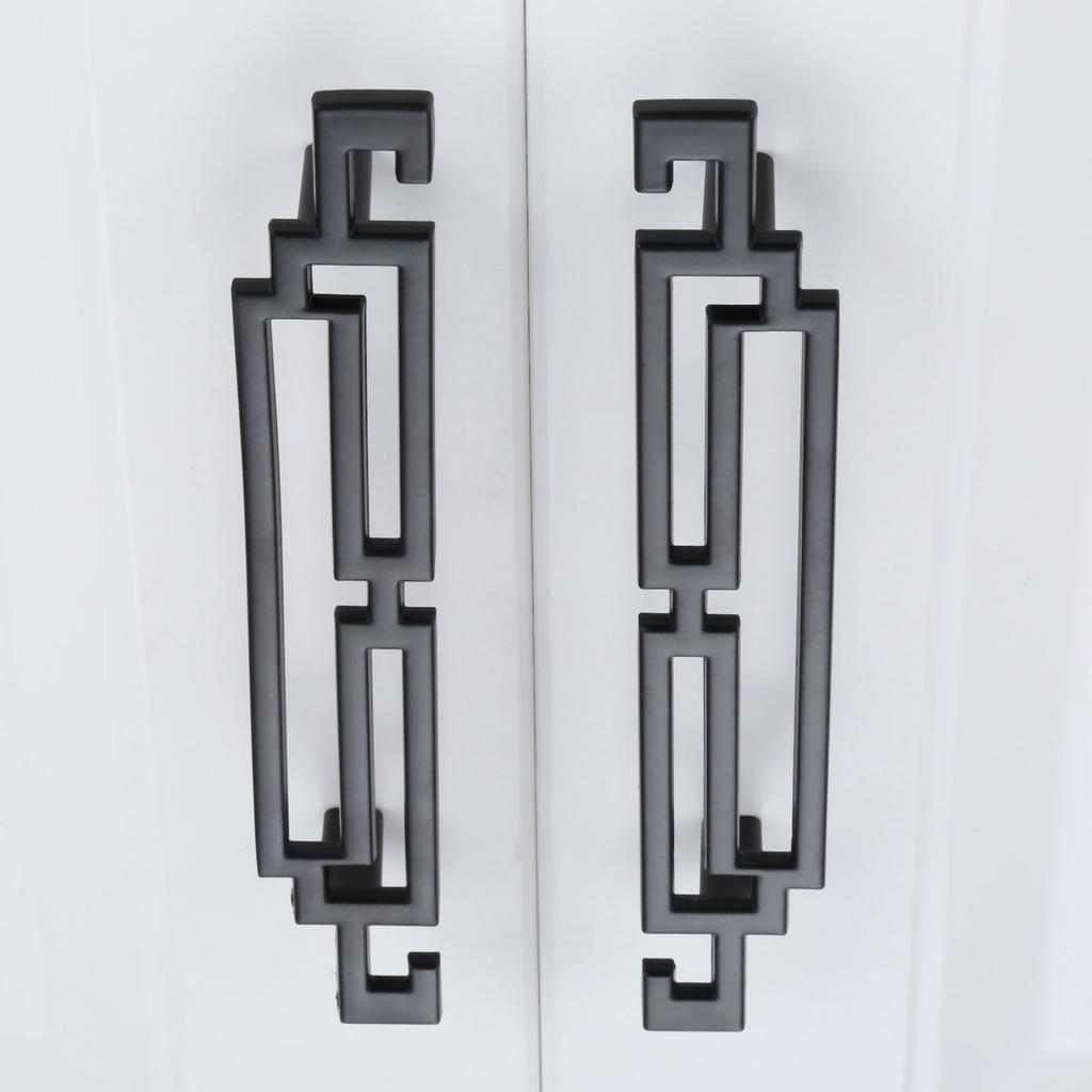 DRELD Gold/Black Dresser Pulls Drawer Furniture Handle Knob Kitchen Cabinet Pulls Door Handles Knobs Cupboard Handle 64/96/128MM