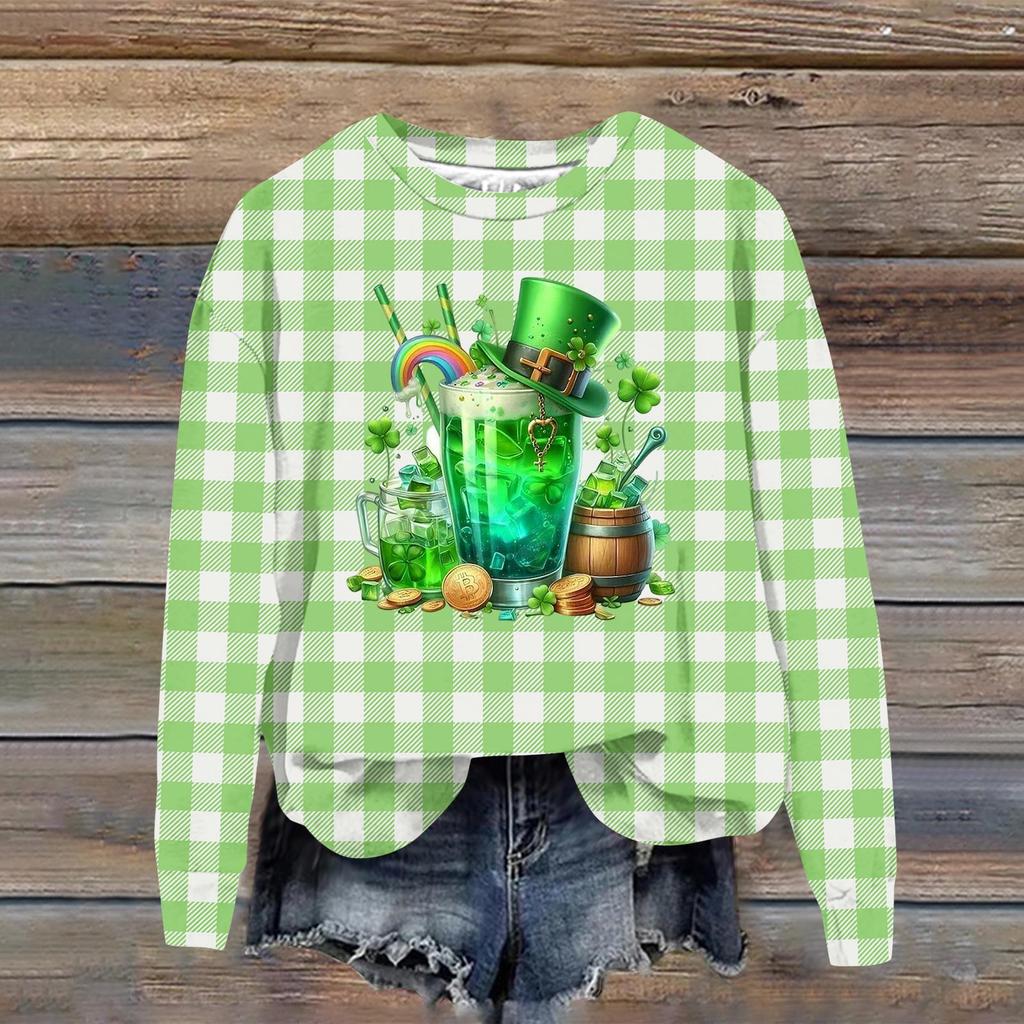 Dámská módní ležérní mikina s dlouhým rukávem a volným střihem s potiskem