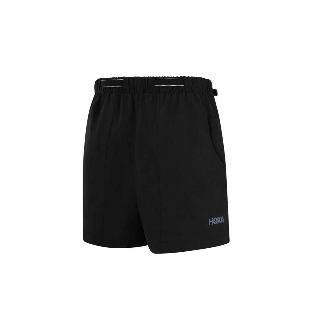 HOKA One One Water-Resistant Tear-Resistant Solid Color Comfortable Casual Shorts Women Shorts 1174331-BLK