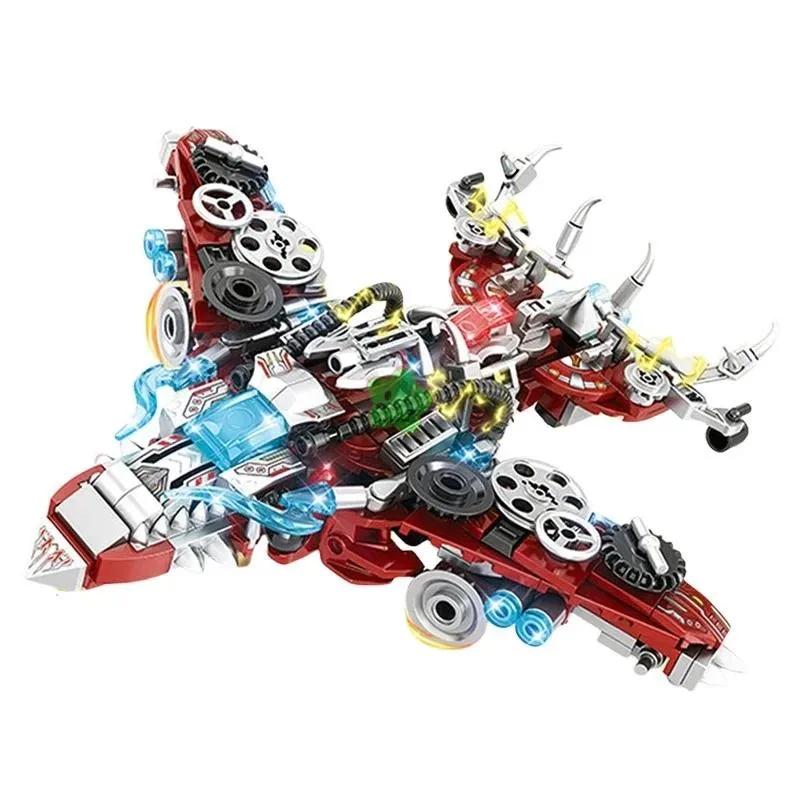 2 IN 1 Jurassic Mechanical Indominus Rex Dinosaur World Model Building Blocks City Fighter Dino Park Bricks Children Toy