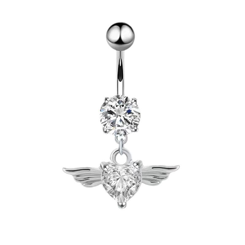 Fake Bauch Bauchring Ohne Piercing Nabel Bauchnabel Kristall Knorpel Clip-Ohrringe Körperschmuck Zubehör