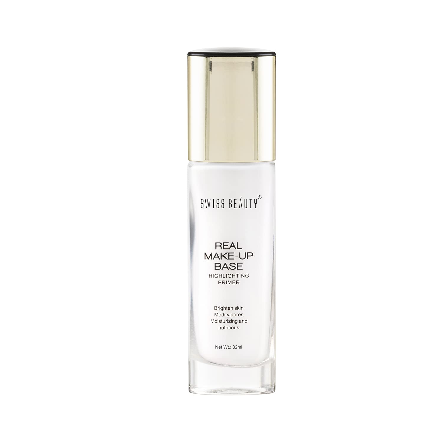Swiss Beauty Real Makeup Base Highlighting Primer| Skin-Hydrating Poreless Primer With Natural Glow Finish For Face Makeup |Shade - 03 Pink Tint, 3