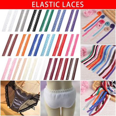 DIY Sewing Ribbon Trim Trimmings Elasticity Laces Stretch Elastic Lace Clothing Underwear Material