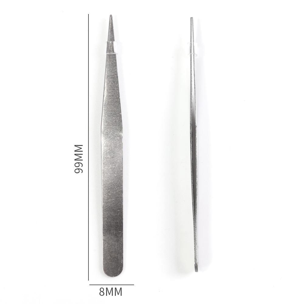 Bent & Straight Tip Tweezers Set for Repair, DIY, Nail Art