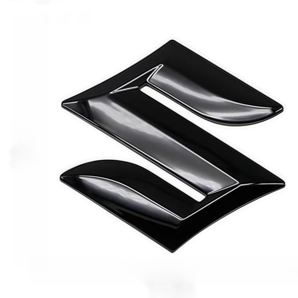 Decorative Badge Easy Install Emblem Peel Off Front Exterior Accessories (Matte Black)