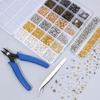 36 Piece Metal Bead Spacer Set In 6 Colors Bracelet Alignment Beads Positioning Beads For Multi Layer Jewelry Designs