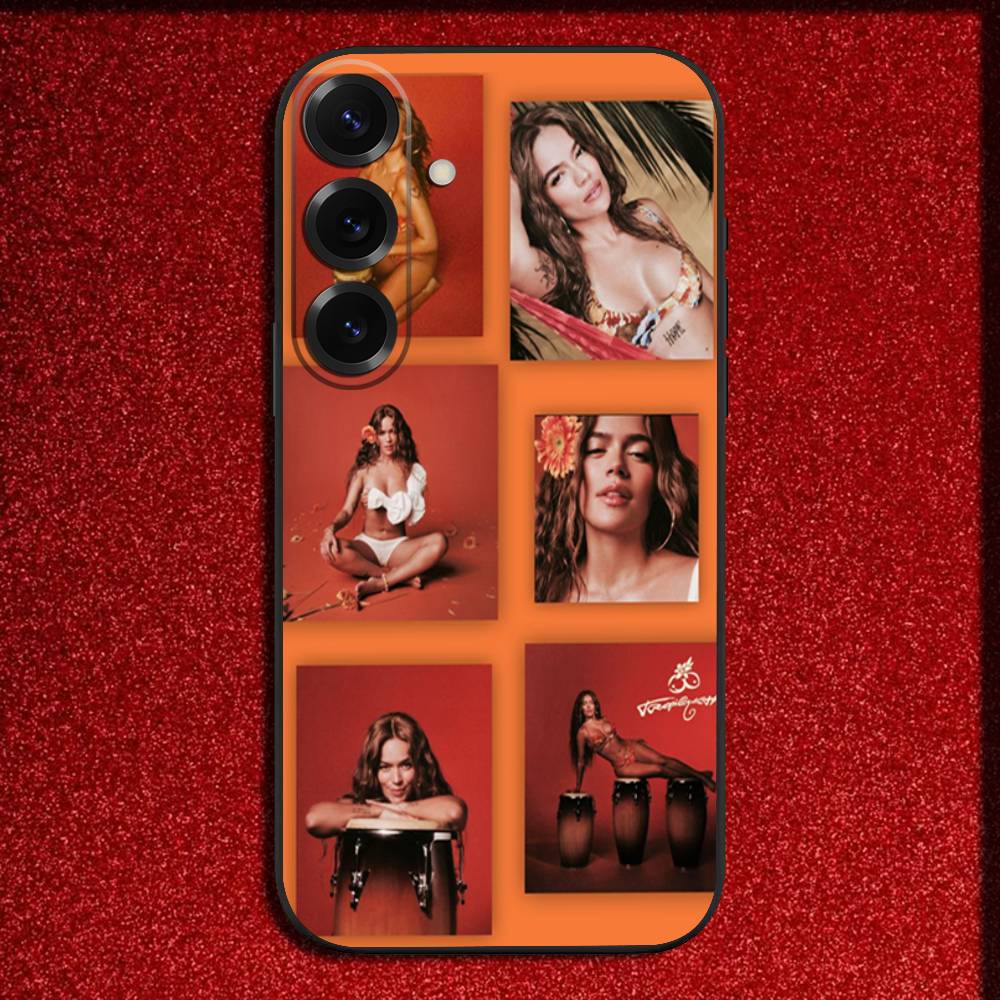 Singer K-Karol G Tropicoqueta Phone Case For Samsung S25,S24,S21,S22,S23,S30,Ultra,S20,Plus,Fe,Lite,5G Black Cover