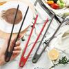 Heat-Resistant Silicone Food Tongs Non-Slip Kitchen Utensil for Bread Steak BBQ Dishwasher Safe Ergonomic Grip for Home Outdoor Grilling