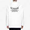 Vans Letter Logo Solid Color Thin Cotton Hoodie Jacket Men jackets White VN0A3W2EYKW