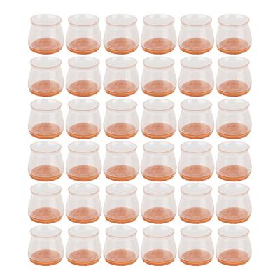 36 piezas Funda de Silicona para Pata de Silla Elástica Suave Transparente Protector para Pies de Silla para Hogar Oficina Hotel