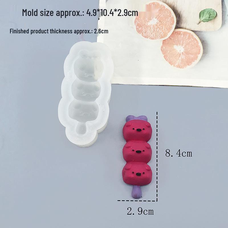 Two & Three-Link Piggy Skewer Resin Molds - DIY Silicone Pinching Molds in Stock