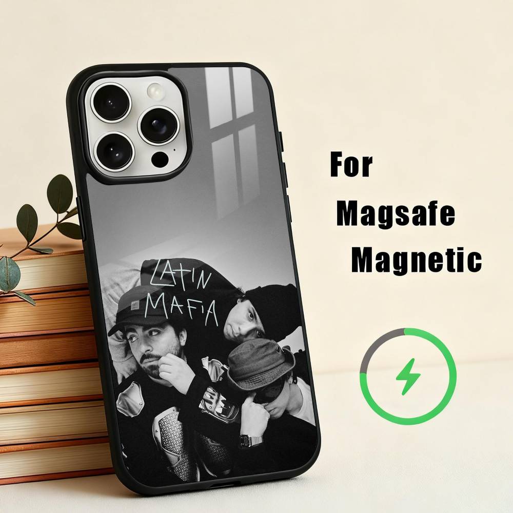 L-Latin Mafia Phone Case For iPhone17,16,15,14,13,12,11 Plus,Pro Max Magnetic For Magsafe Wireless Charging