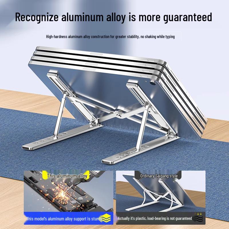 Aluminum Alloy Foldable Laptop Stand with Heat Dissipation
