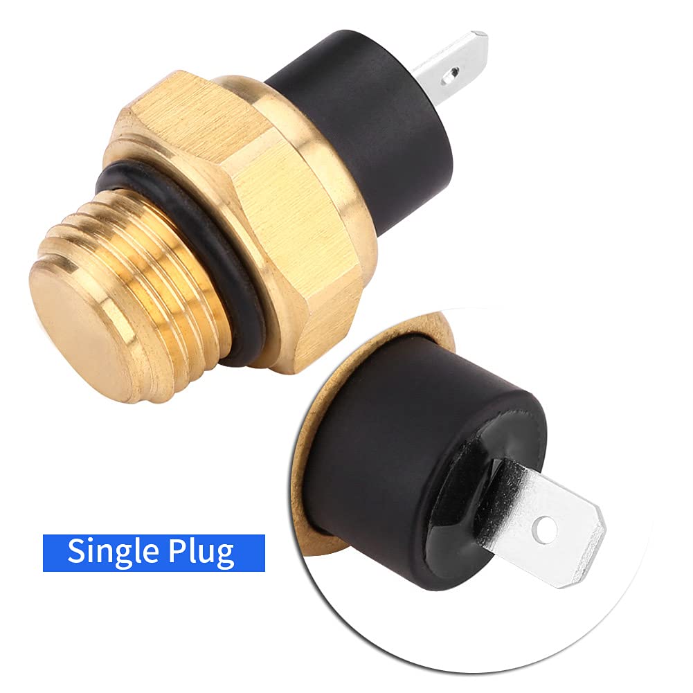 Radiator Fan Switch 37760-MT2-003, Keenso Temperature Switch for Honda VFR700F VFR750F VFR800 VTR1000F VT600 VT750 VT1100 37760-MT2-003