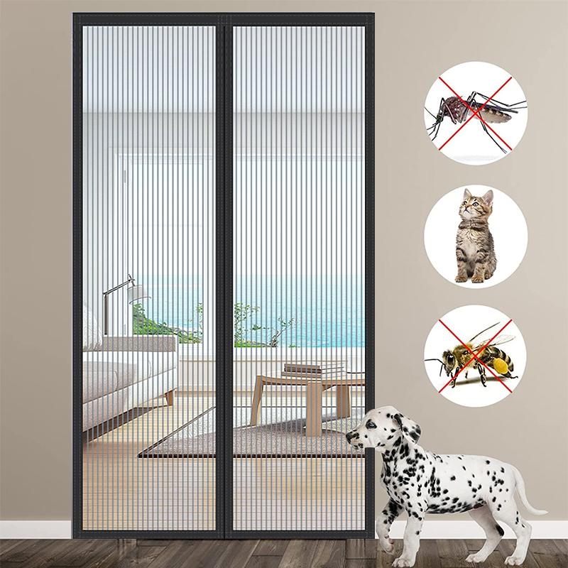 Mehrgrößen Anti-Mückennetz Selbstklebend Anti-Mücken Vorhang Anti Insektennetz Kein Stanzen Automatisches Schließen Vorhänge