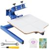 VEVOR Screen Printing Machine, 1 Color 1 Station Silk Screen Printing Press, 21.2x17.7in / 54x45cm Screen Printing Press