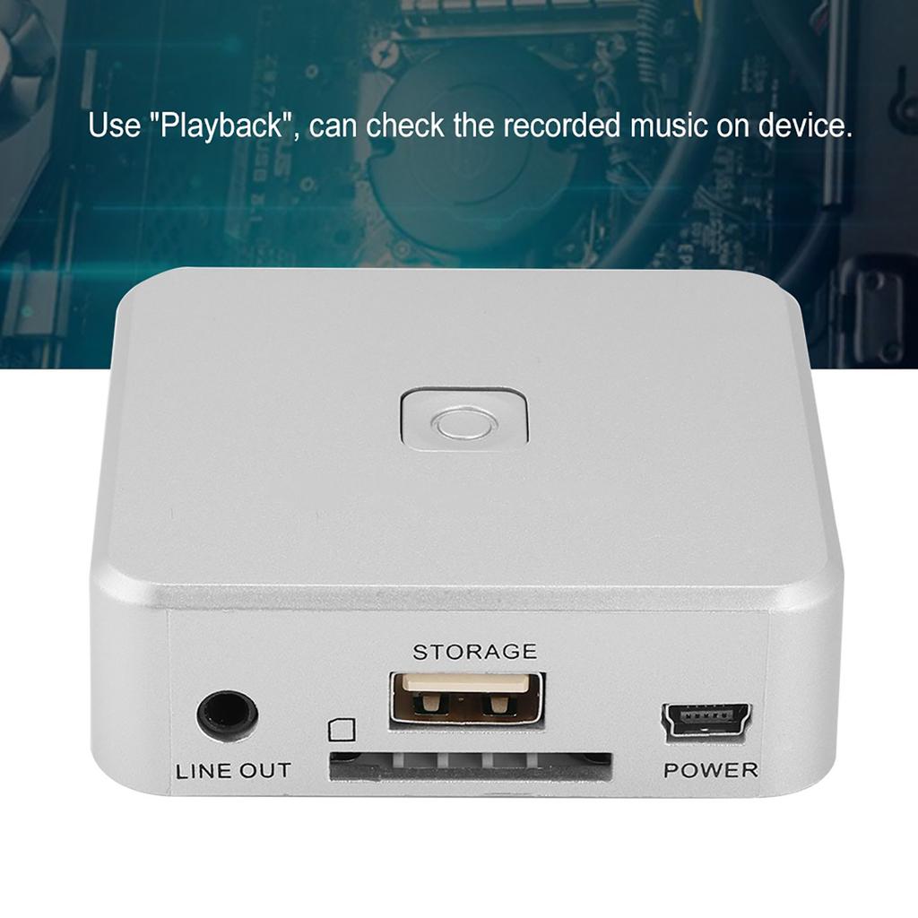 USB Audio Capture Card Music Digitizer HD Music Player Recorder L R 3.5