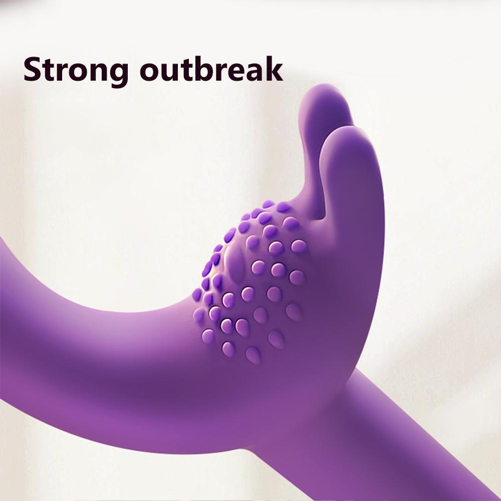 10 Frequency Dual Motor Telescopic Vibrator Female G Spot Clitoral Masturbation AV Massager Vibrating Dildo Sex Toys For Women