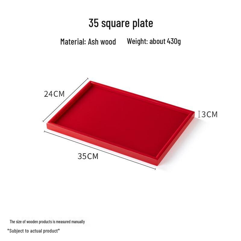 MY Wooden Rectangular Serving Tray