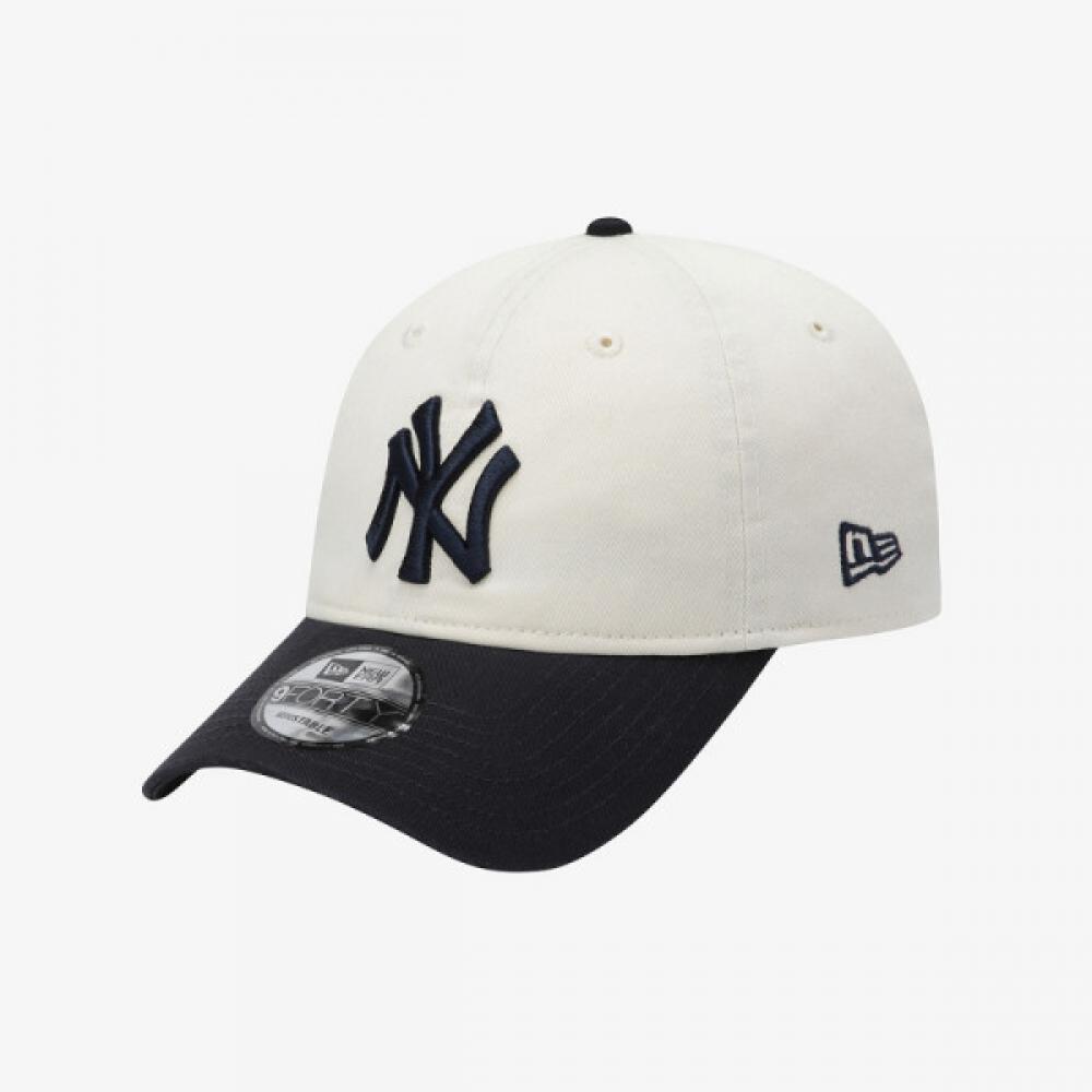 New Era Basic Unstructured Ballcap Ivory New York Yankees OSFM