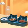 3 in 1 Dogs Feeder Cat Food Water Bowl No-Spill Feeder Bowl Water Bottle