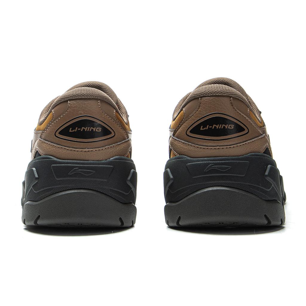 New LiNing Gravel Slip Resistant, Abrasion Resistant, Lightweight Low Top Casual Shoes Men's Brown AGCV335-2