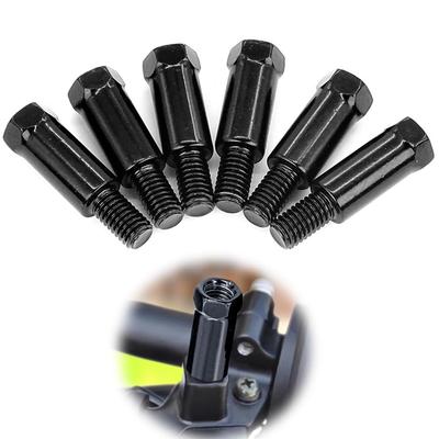 VOXILFE Motorradspiegel Spiegelverlängerung Schraubenkonvertierung Höhenverstellung Einfach Langlebig auf 2x 8mm auf 1x 1x 1x Adapter, Adapter, Adapter, Abstandshalter,