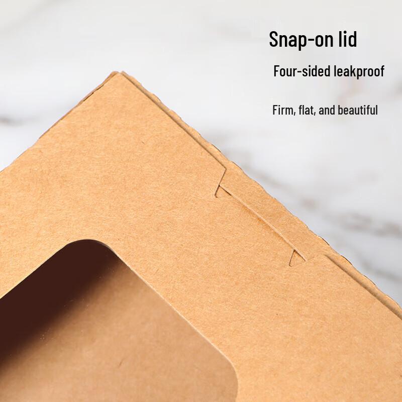 Disposable Kraft Paper Takeaway Meal Box