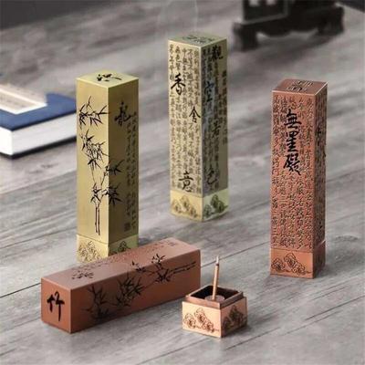 Kreativer buddhistischer Sutra Legierung Räucherstäbchenbrenner Vertikaler separater Räucherhalter Heim Büro Glück Dekor Zen Ornamente
