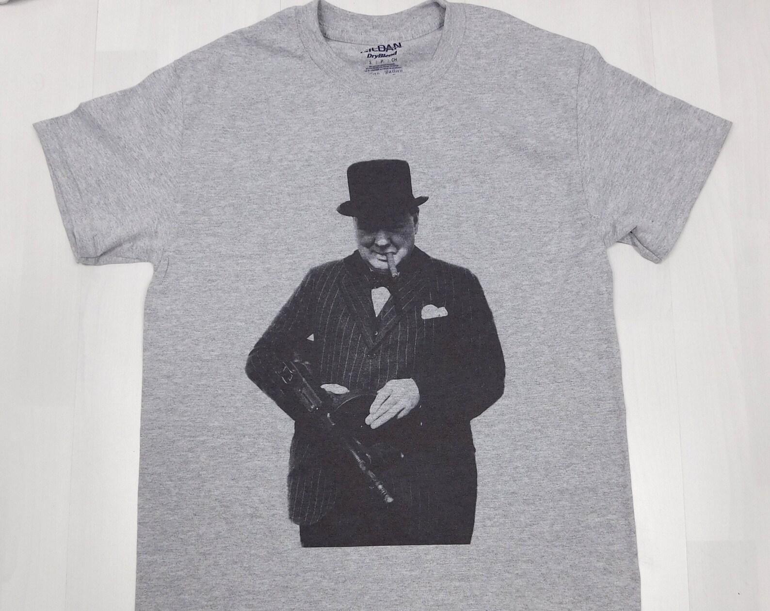 Winston Churchill Grey T-Shirt sizes available S-3XL XL