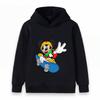 Kids Boys Girls Pullover Hoodie, Cool Skateboard Cartoon Print Casual Long Sleeve Hooded Sweatshirt for Children Daily Wear