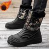 Men's Snow Boots for  Autumn and Winter Thickened  Warm Outdoor Hiking High Top Waterproof  Cold  Proof Shoes Size 38-51