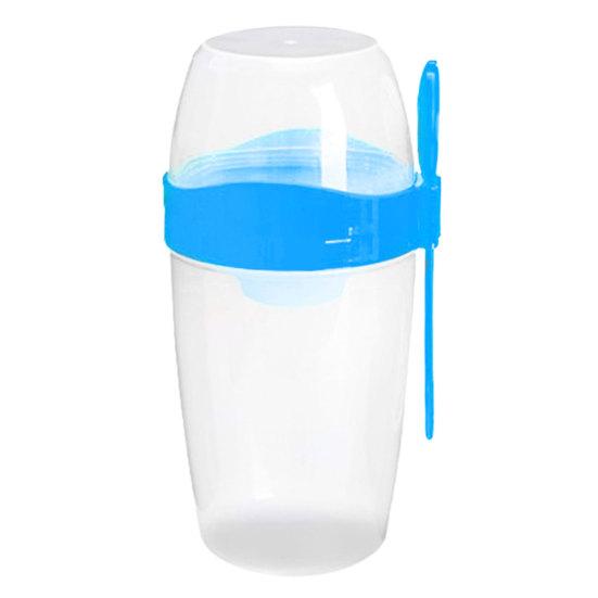 Tragbare Frühstück Haferflocken Müsli Nuss Joghurt Salat Tasse mit Gabel Löffel Doppel Schicht Große Kapazität Soja Milch Tasse Haushalts liefert