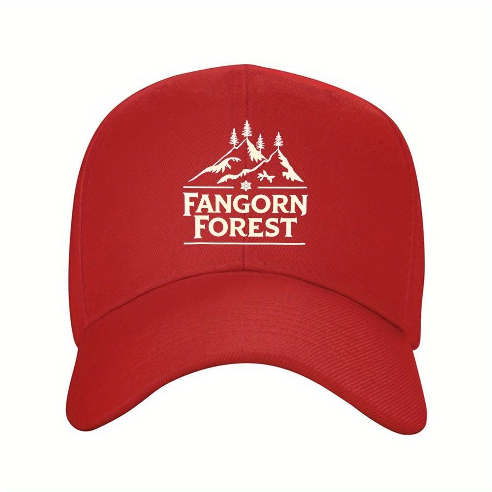 Forest Mountain Trees Baseball Cap Unisex Adjustable Durable Polyester Outdoor Hat One Size