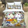 3D Printing Cartoon Lovely Hamtaro Bedding Set Duvet Cover Pillow Set Birthday Gift Children Quilt Cover Bedding Home Textiles