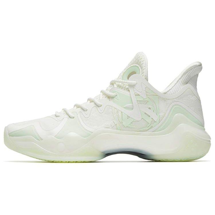 Anta Shock Wave 4 Textile, Synthetic Leather Cushioning Slip Resistant Abrasion Resistant Rebound Mid top 112241106-2