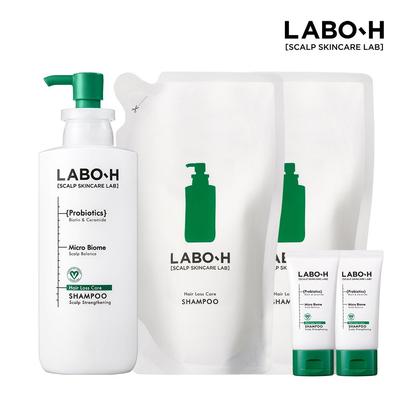 [Tajemniczy Specjalny] Szampon o Składzie Wspomagającym Zdrowie Skóry Głowy Łagodzący Objawy Wypadania Włosów 400ml + Opakowanie Uzupełniające 400ml*2