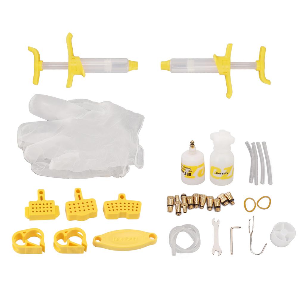 Disc Brake Bleed Kit Durable Plastic Easy Operation Box Packed Stable Oil Bike Bleed Kit for Repair Oiling