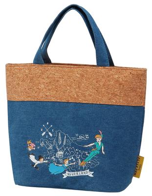 Insulated Tote Bag Lunch Bag M Cork X Denim Disney Peter Pan KBCO2