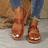Women's Solid Sandals Flat Comfort Casual Beach Sandals