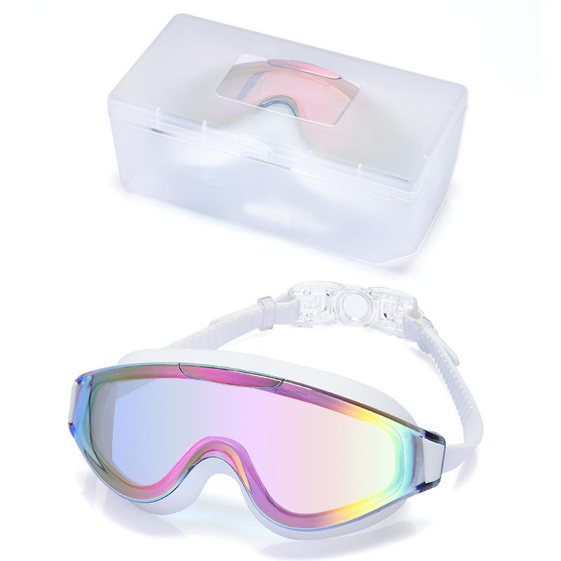 Custom Cross-Border Unisex Swimming Goggles High-Definition Waterproof Anti-Fog Silicone PC Lens Model MC-8100 China