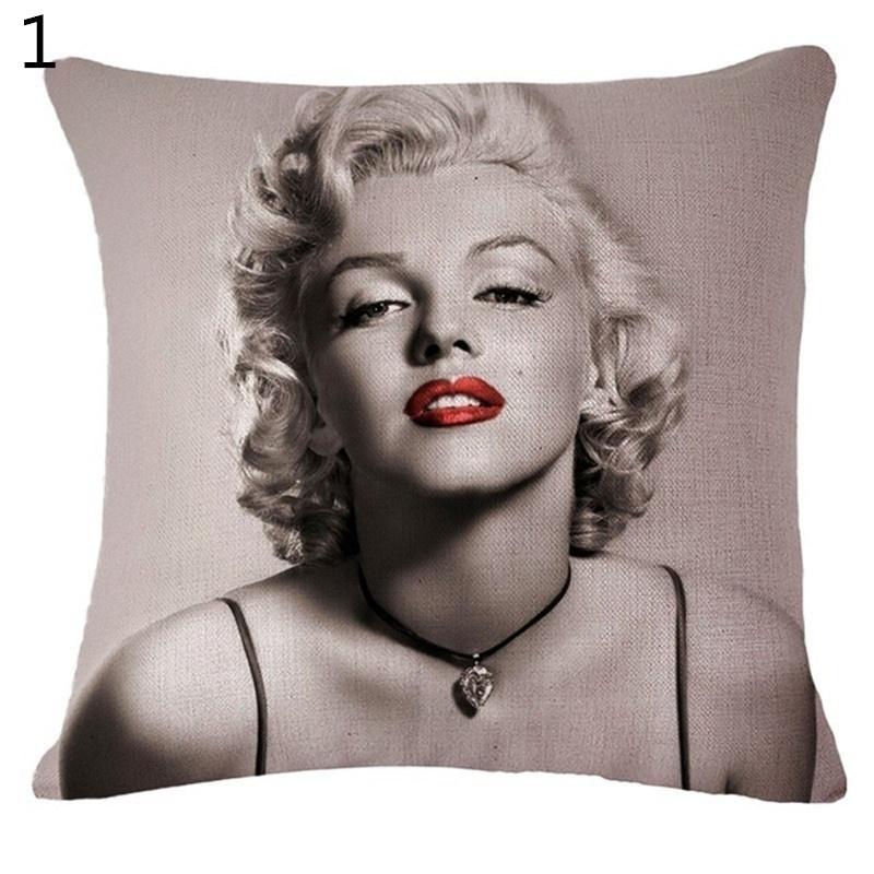 Retro Marilyn Monroe 3D Leinen Kissenbezug Kissen Dekoration