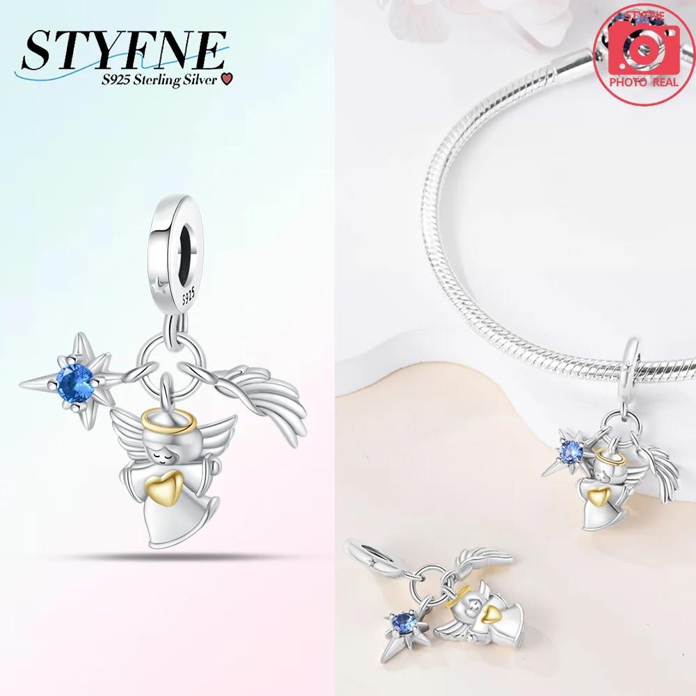 Decorative Charms Plata Originales Pearl Angel Beads For Charms Copper Chic Bracelet Beads Jewellery Making Women'S Gift